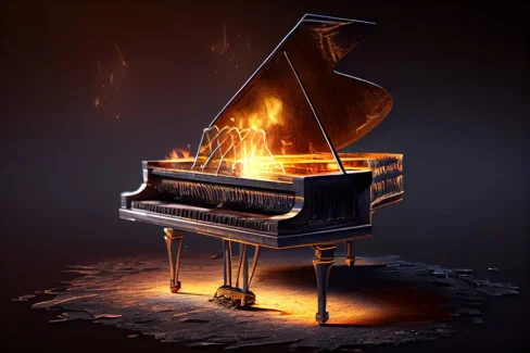 A set of musical instruments sound effects