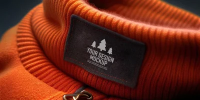 Open jacket mockup
