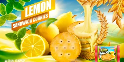 Lemon biscuit open layer design