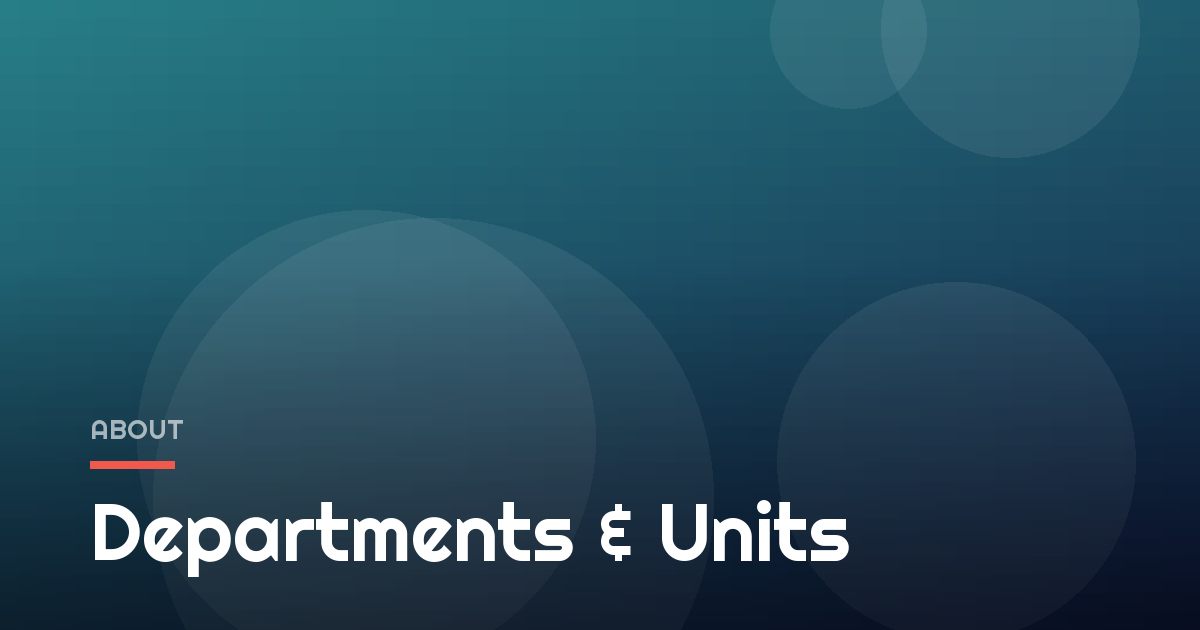 Departments & Units