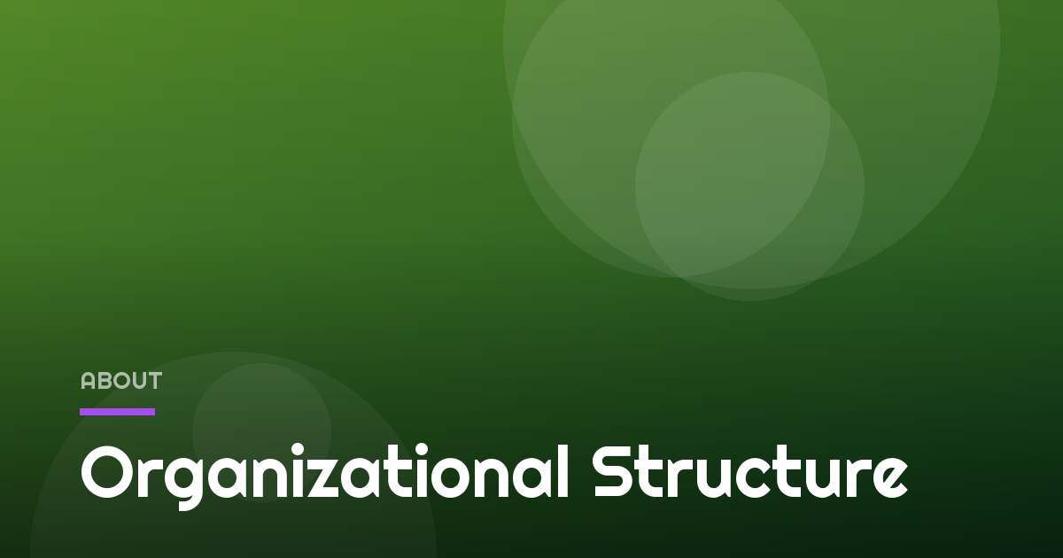 Organizational Structure
