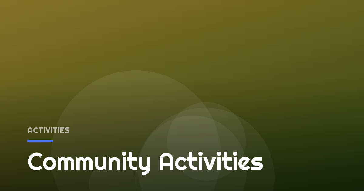 Community Activities