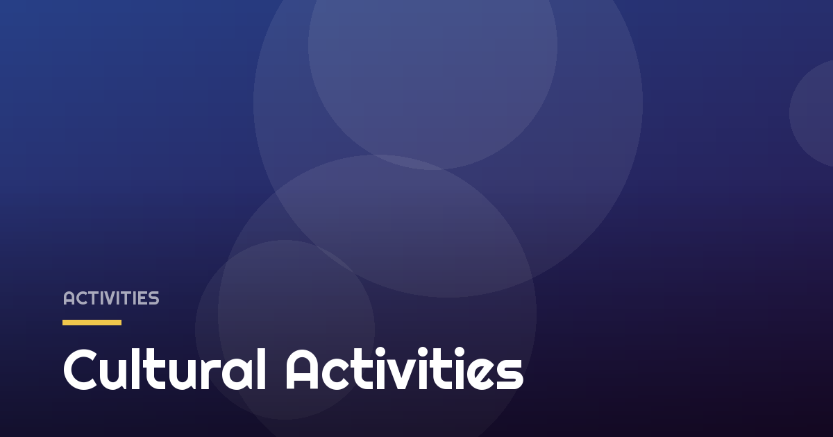 Cultural Activities