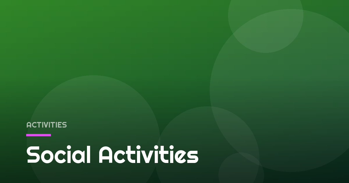 Social Activities