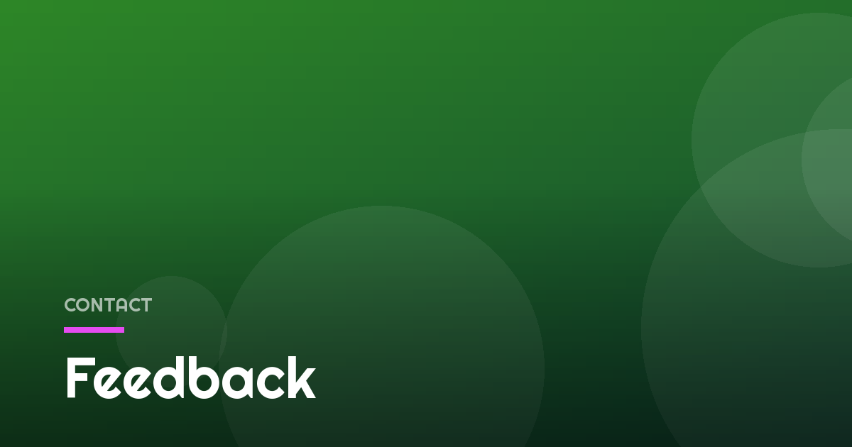 Feedback