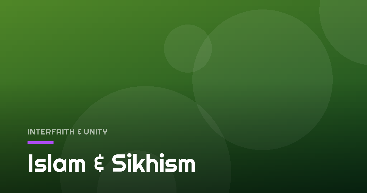 Islam & Sikhism