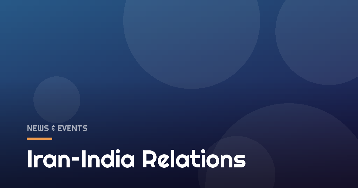 Iran–India Relations