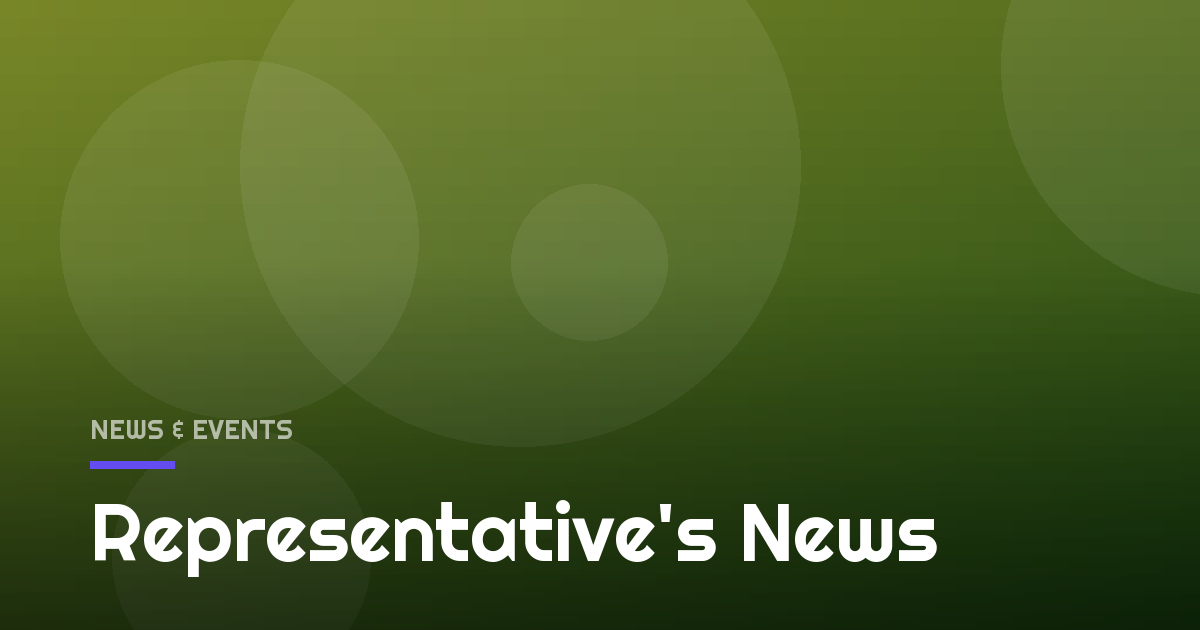 Representative's News