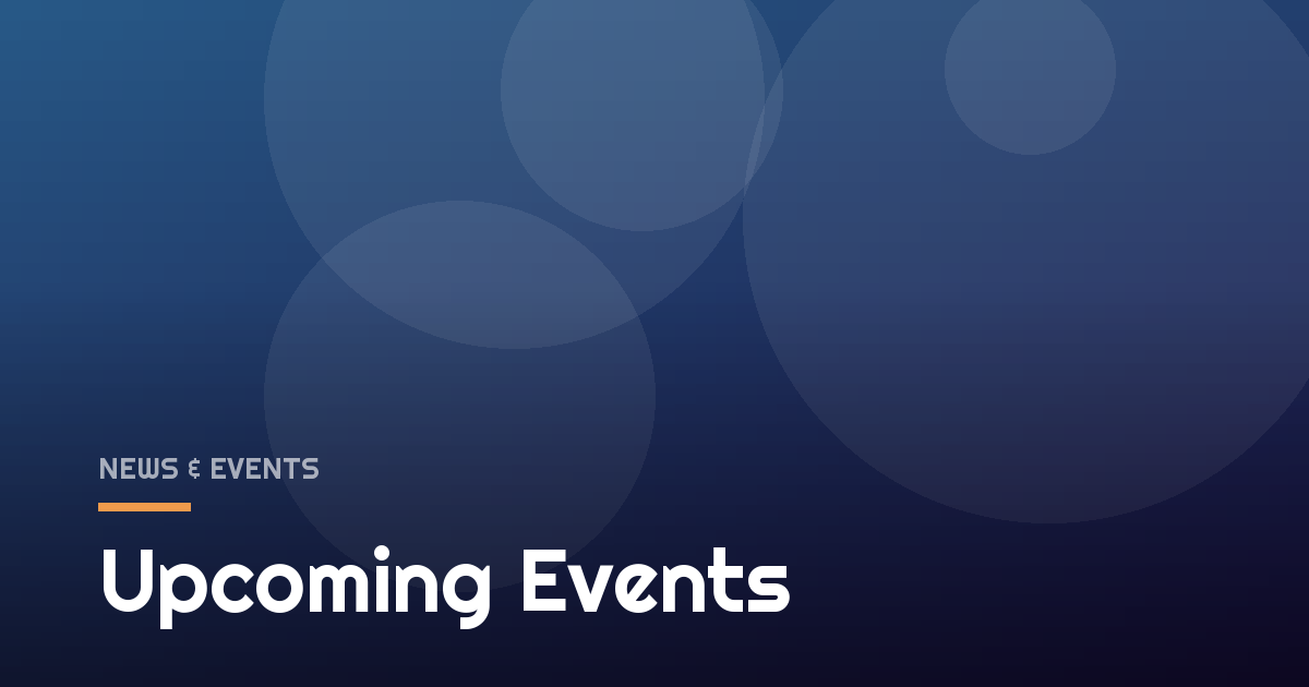 Upcoming Events