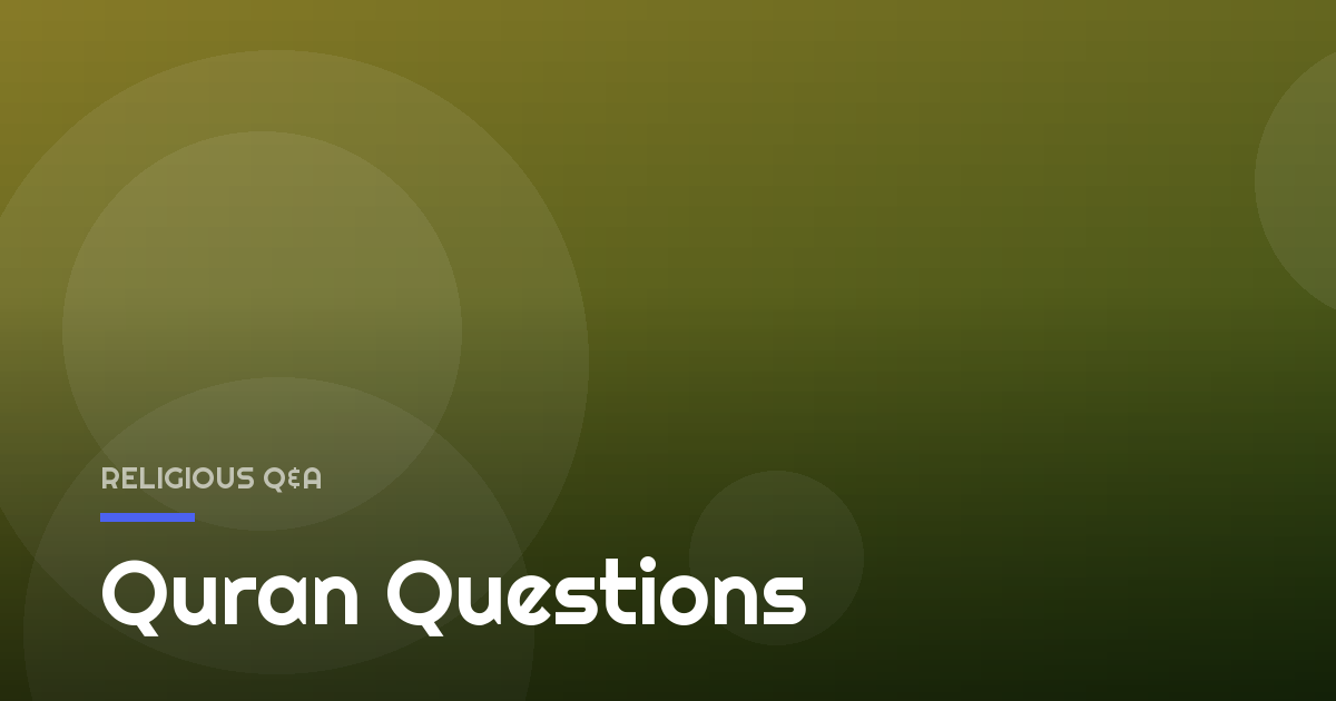 Quran Questions