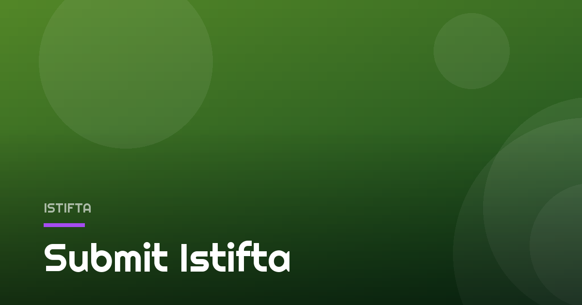 Submit Istifta
