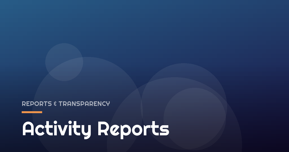 Activity Reports