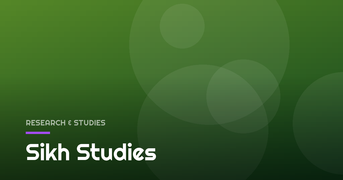 Sikh Studies