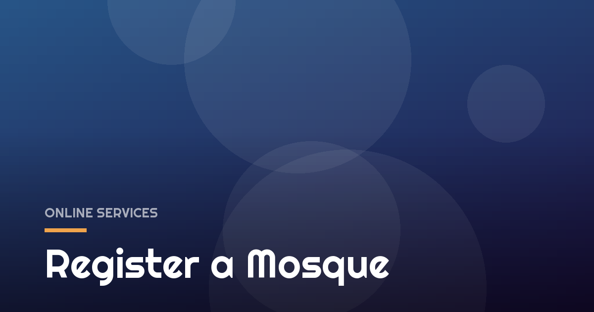 Register a Mosque