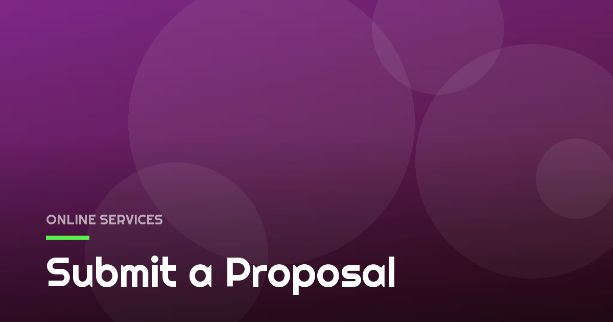 Submit a Proposal