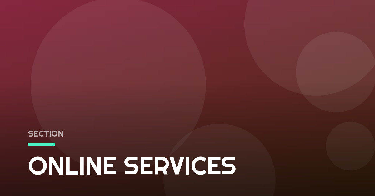 ONLINE SERVICES